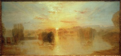 The Lake, Petworth, Sunset; Sample Study by Joseph Mallord William Turner